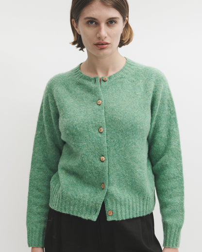 Lowie Mint Brushed Boxy Cardigan