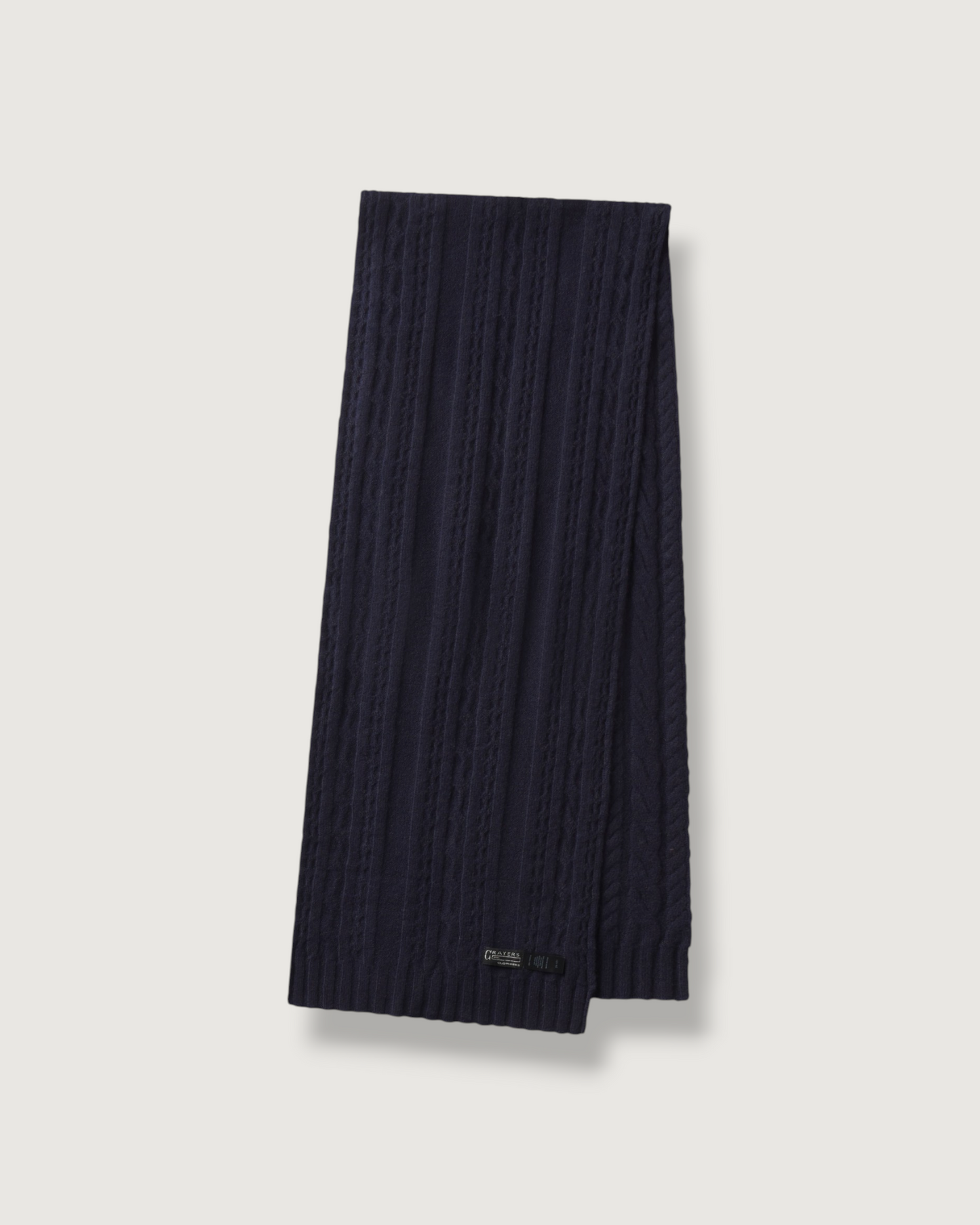 Yarmouth Cable Scarf - Navy