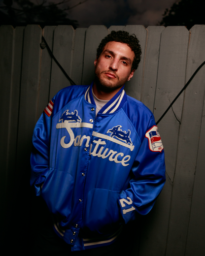 Santurce Cangrejeros Cotton Lined Satin Varsity Jacket