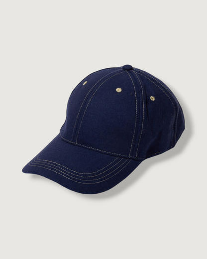 Grayers Logo Wool Baseball Cap - Deep Blue
