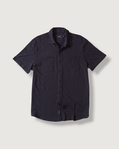 Flex Everyday Knit Short Sleeve Shirt - Dunmore Navy