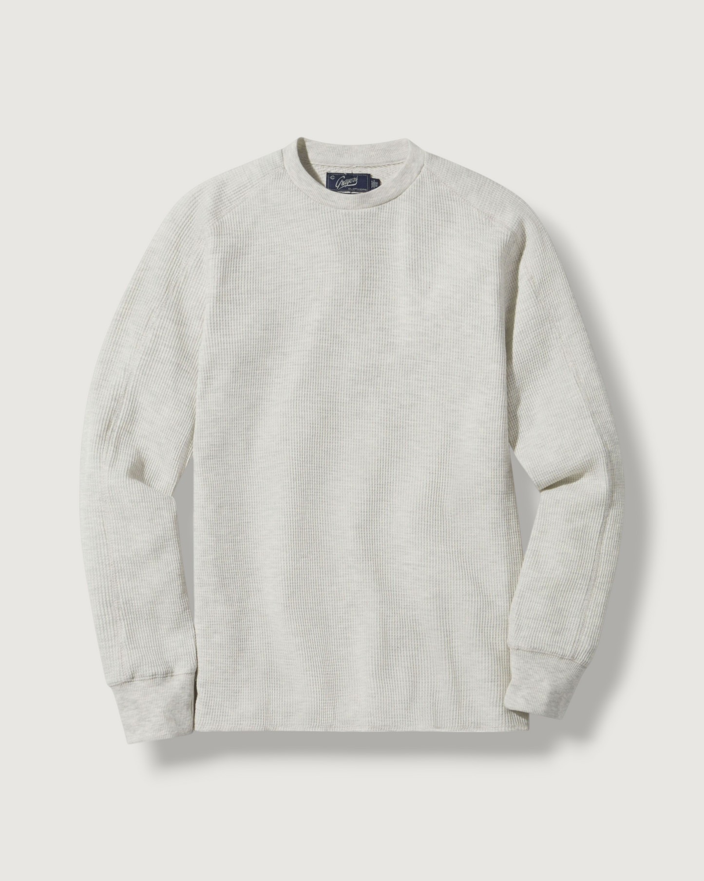 New Spencer Waffle Crew - Oatmeal Heather
