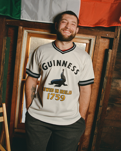 Guinness Seal Mesh V-Neck Jersey