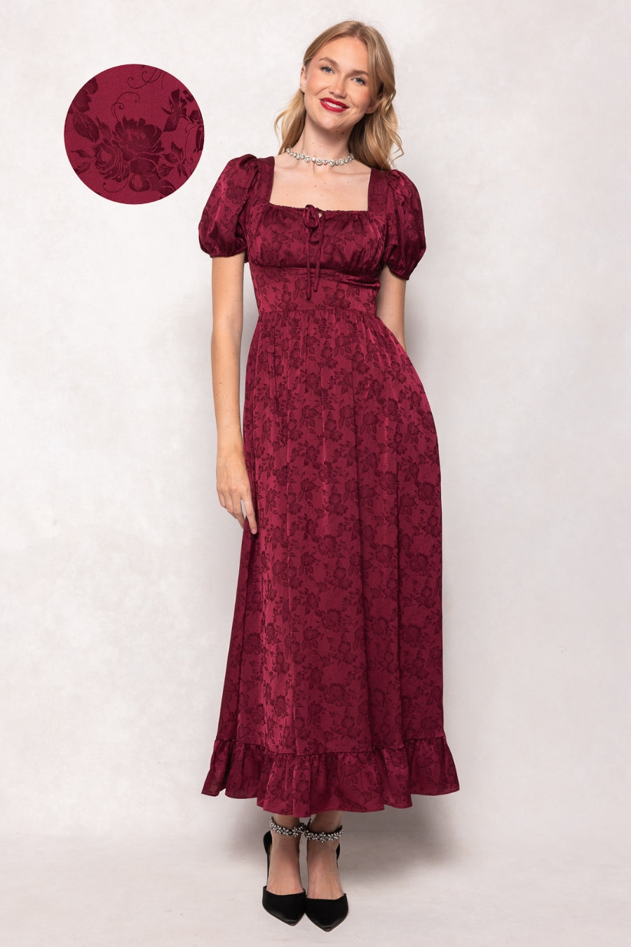 Amira Dress in Red