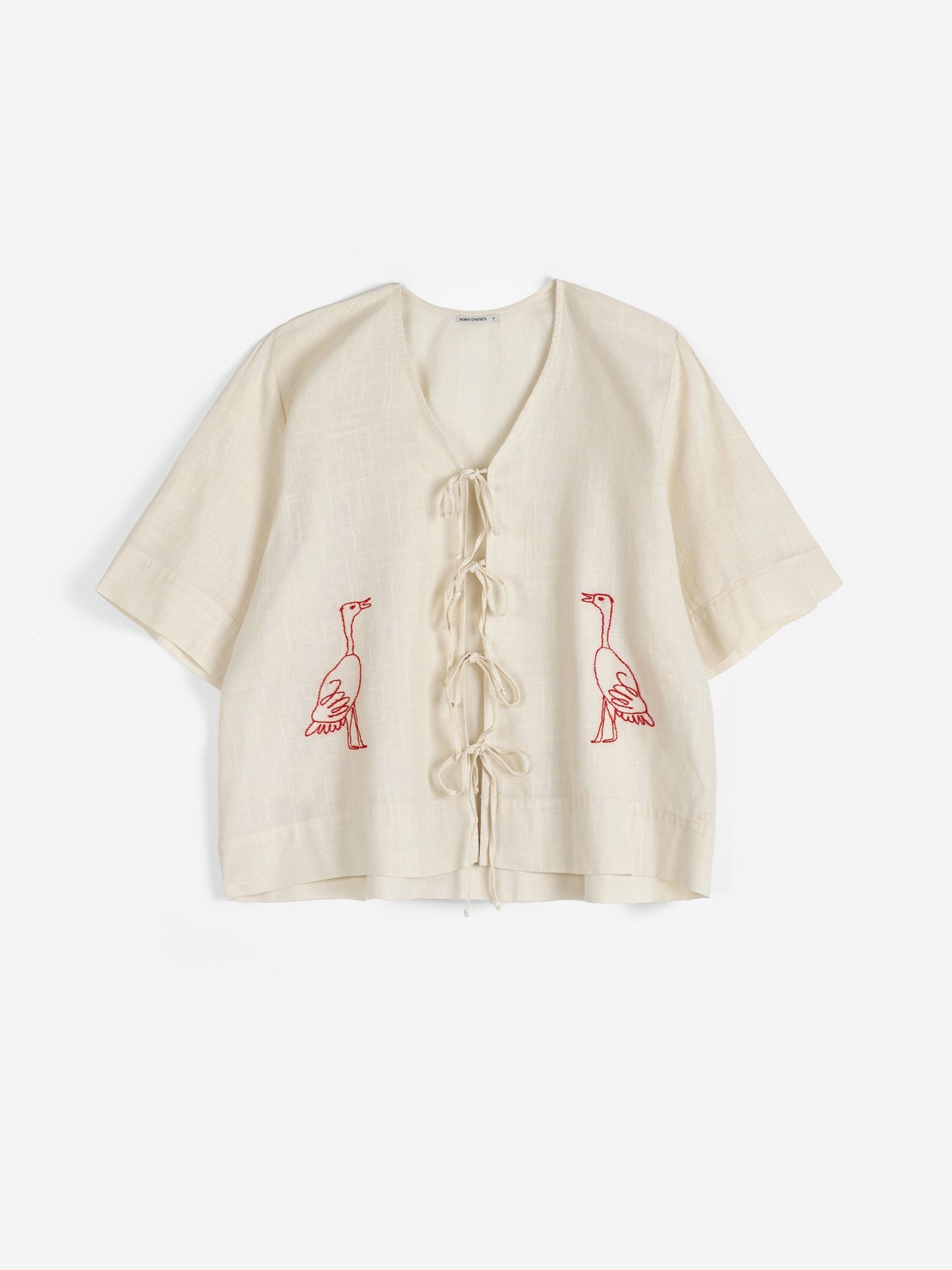 Bobo Choses Embroidery Tied Blouse