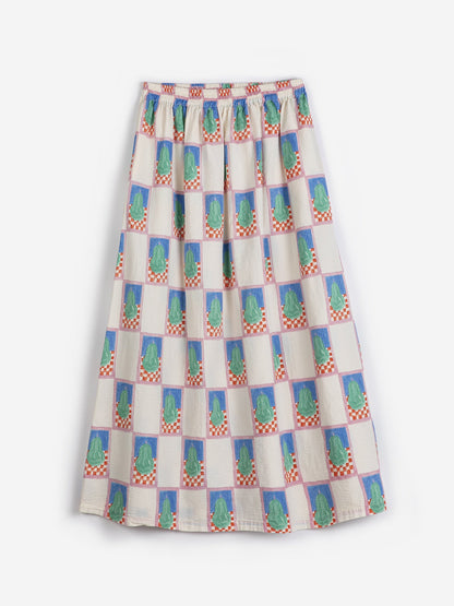Bobo Choses Pear Pattern Evasé Skirt