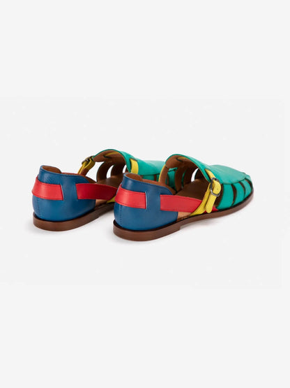 Bobo Choses Pickles Colour Block Leather Sandal