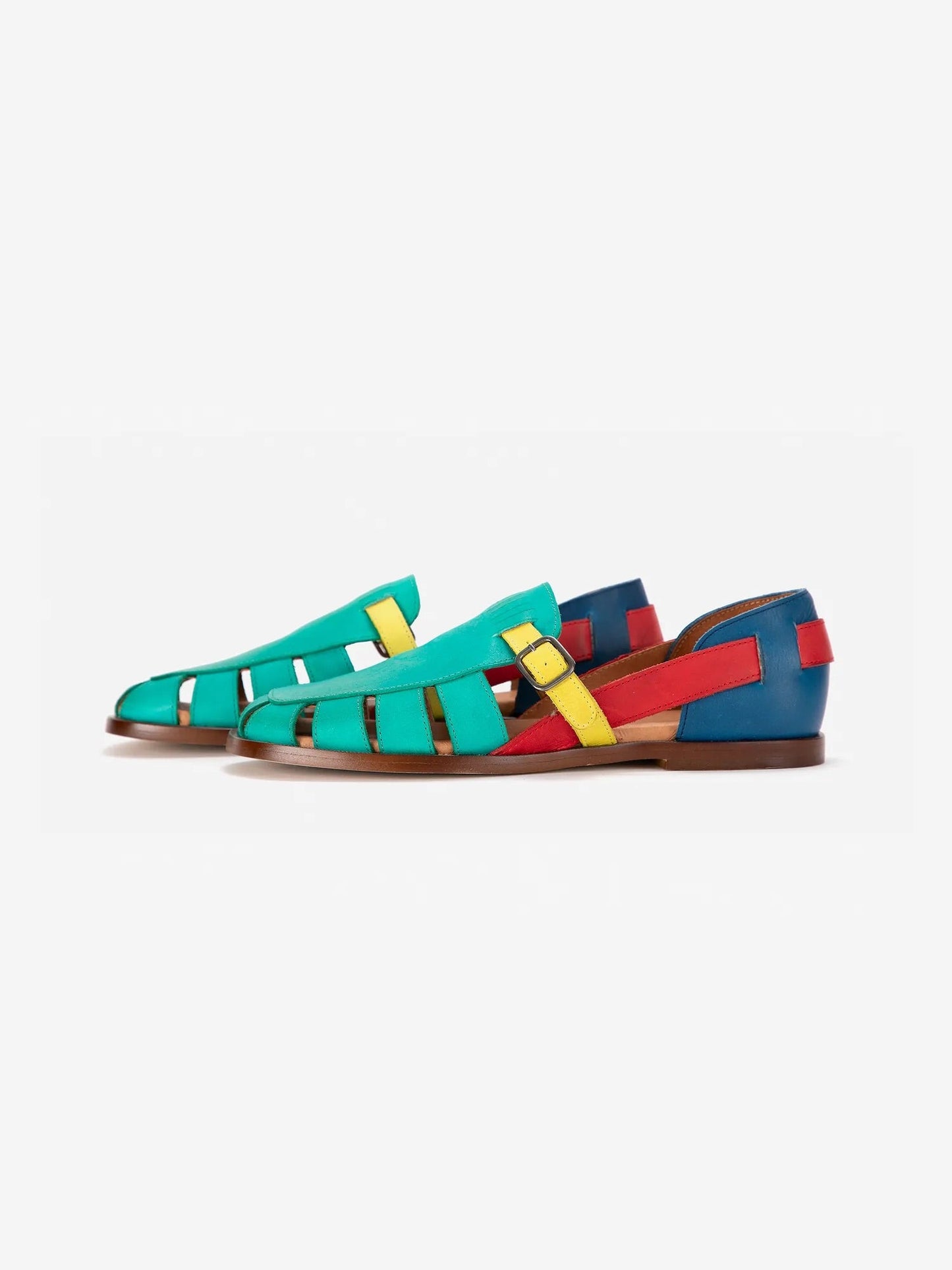 Bobo Choses Pickles Colour Block Leather Sandal