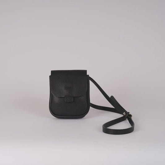 Kate Sheridan Black Half Orbed Tab Bag