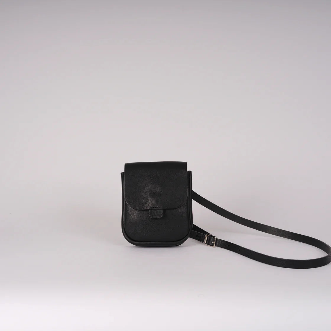 Kate Sheridan Black Half Orbed Tab Bag