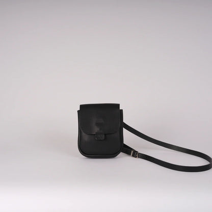 Kate Sheridan Black Half Orbed Tab Bag