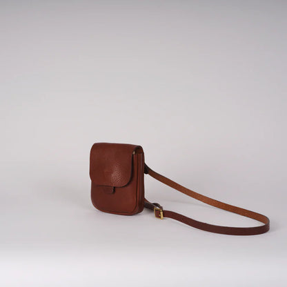 Kate Sheridan Chestnut Half Orbed Tab Bag