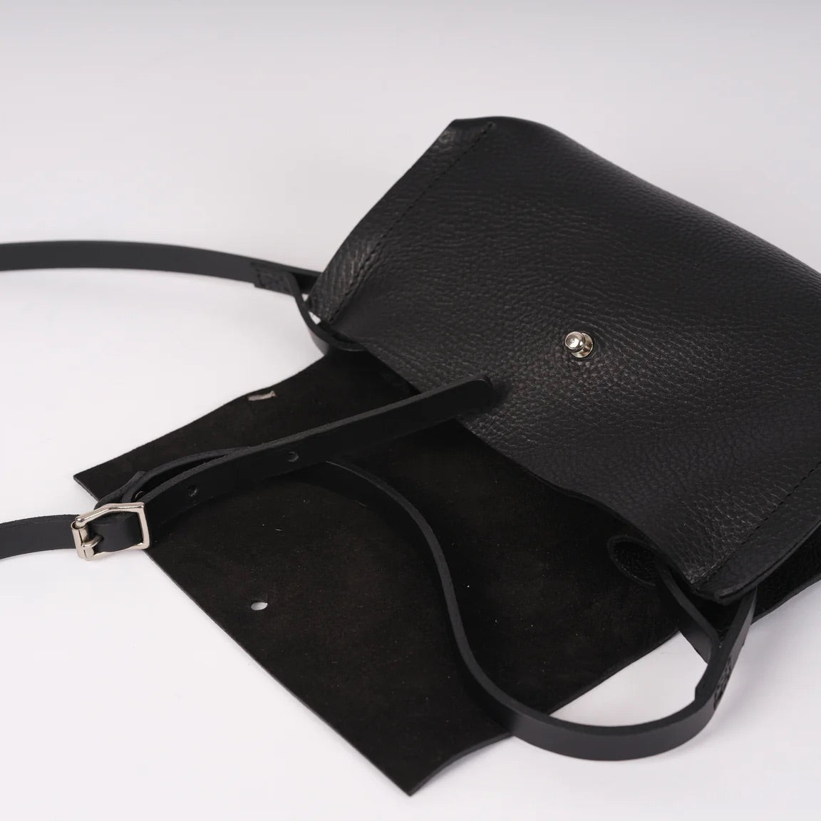 Kate Sheridan Black Pleat Bag