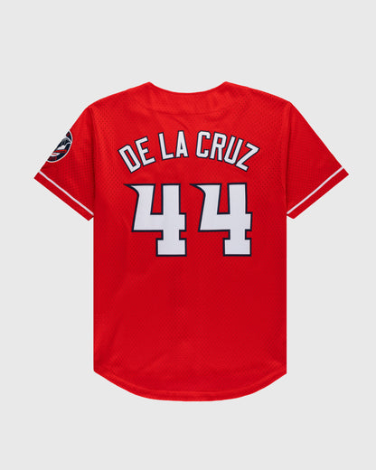 Elly De La Cruz Louisville Bats Mesh Button-Up Jersey