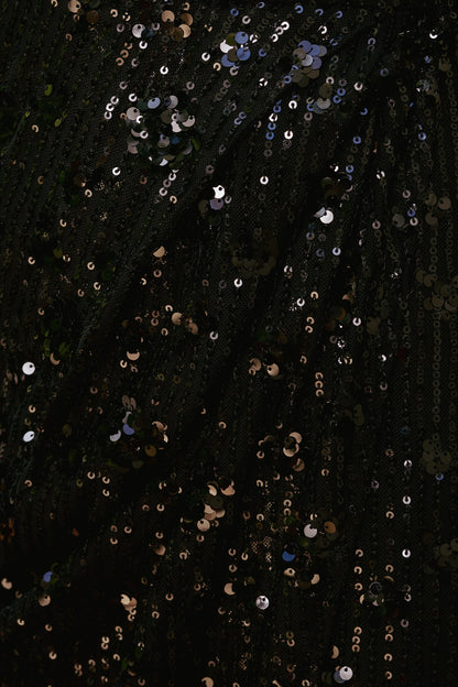 Belinda Dress in Black Sequin