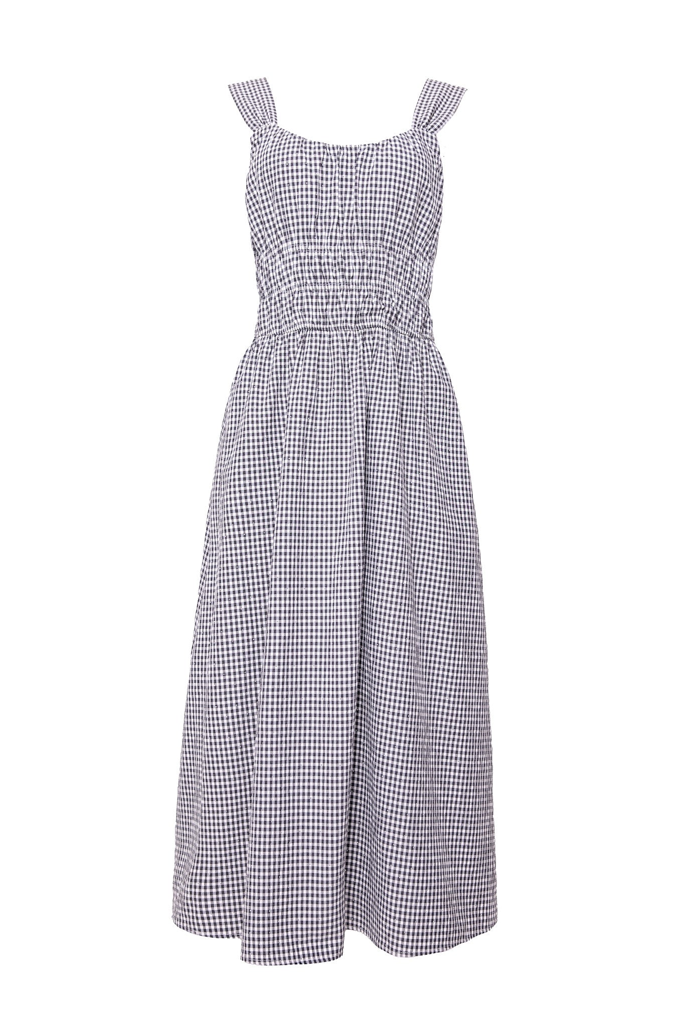 Bowen Dress in Black Diamonte Gingham