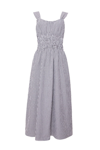Bowen Dress in Black Diamonte Gingham