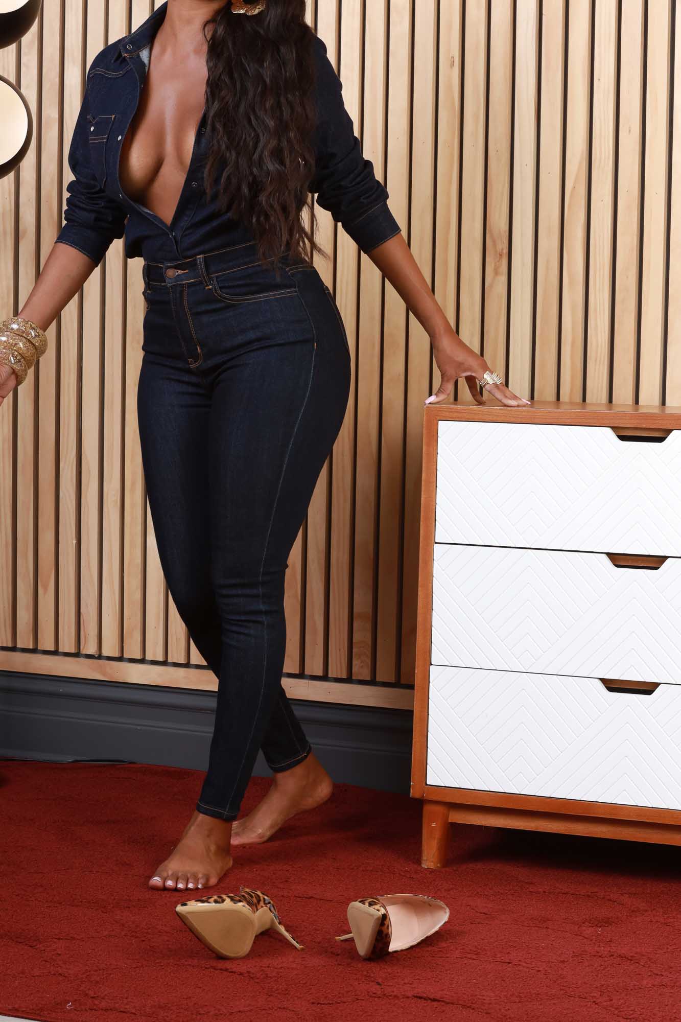 Top Spot High Rise Skinny Jeans - Dark Wash