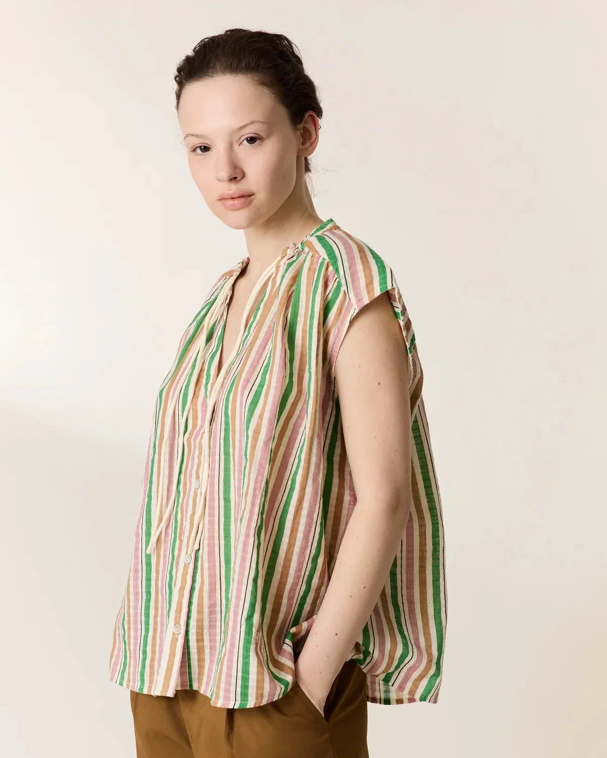 Leon & Harper Coti Stripe Blouse
