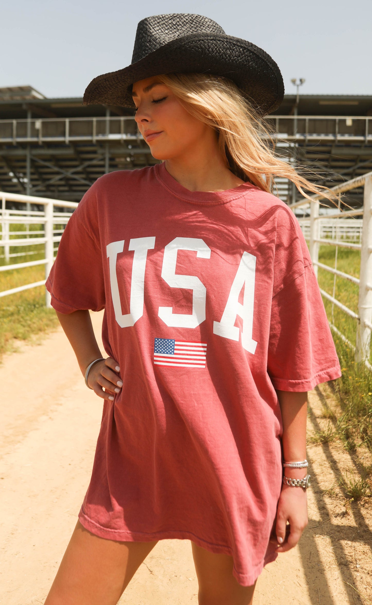 charlie southern: usa flag tee