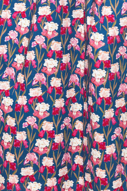 Carly Dress in Navy Pressed Petals