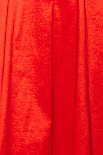 Carly Dress in Red Taffeta
