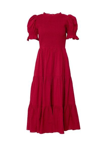 Cordelia Dress in Burgundy