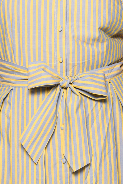 Glen Dress in Green Stripe