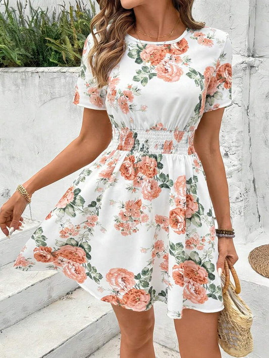 Chic Style Multi-Pattern Dress - Warehouse Clearance Event