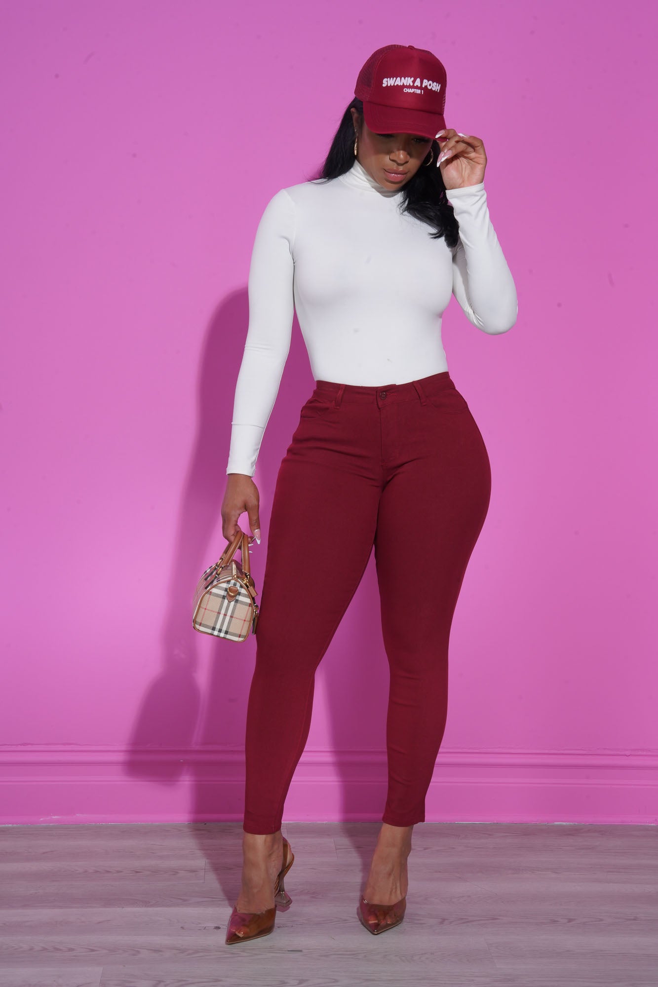 Toss Up Long Sleeve Turtleneck Bodysuit - Ivory