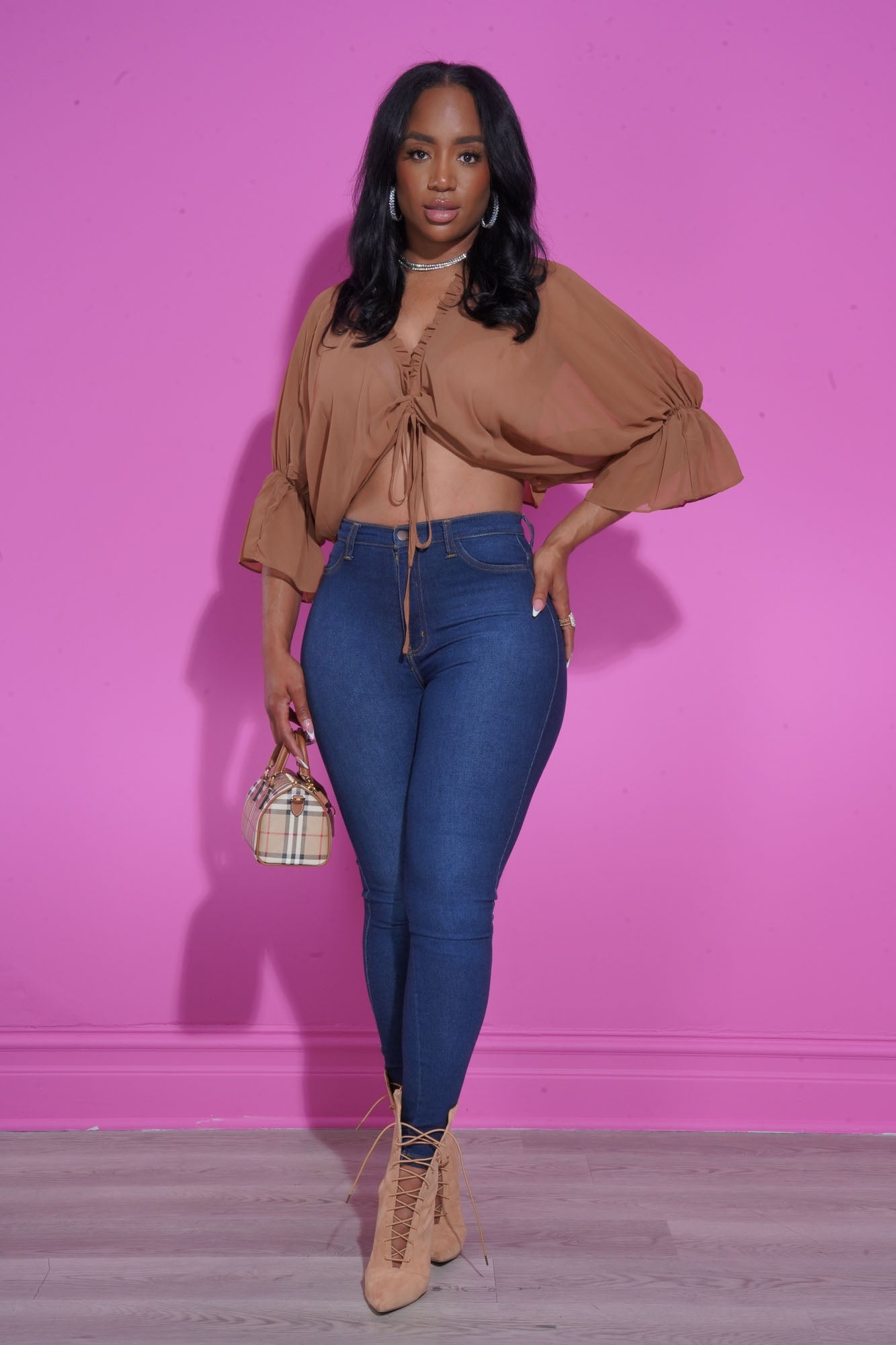 Dipper Classic High Rise Jeans - Dark Wash