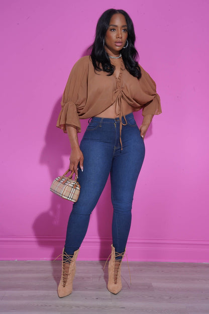 Dipper Classic High Rise Jeans - Dark Wash