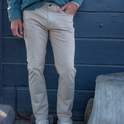 Hybrid Stretch 5 Pocket - Pebble
