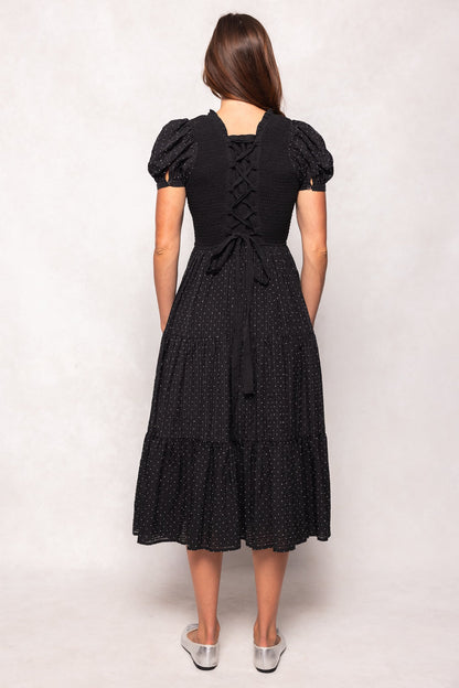 Darby Dress in Black Diamonte