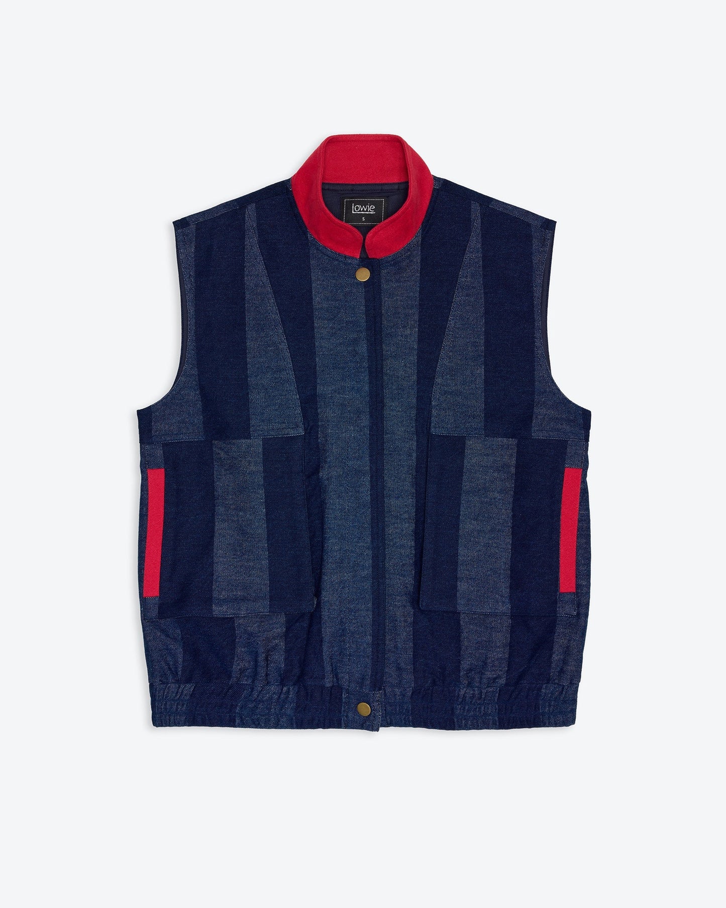 Lowie Denim Stripe Gilet
