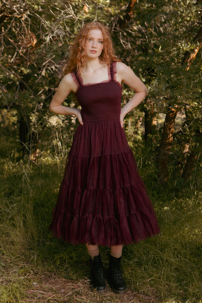 Destiny Dress in Burgundy