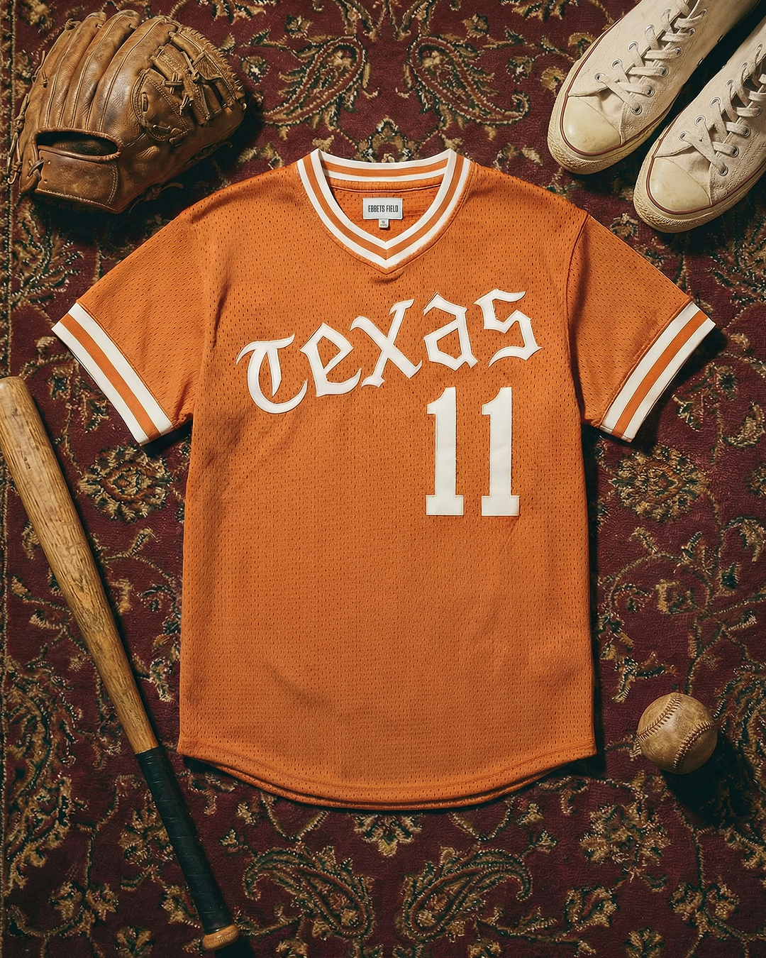 University of Texas 1982 V-Neck Mesh Jersey