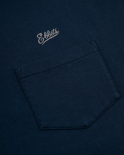 Ebbets Chest Logo Long Sleeve Pocket Tee