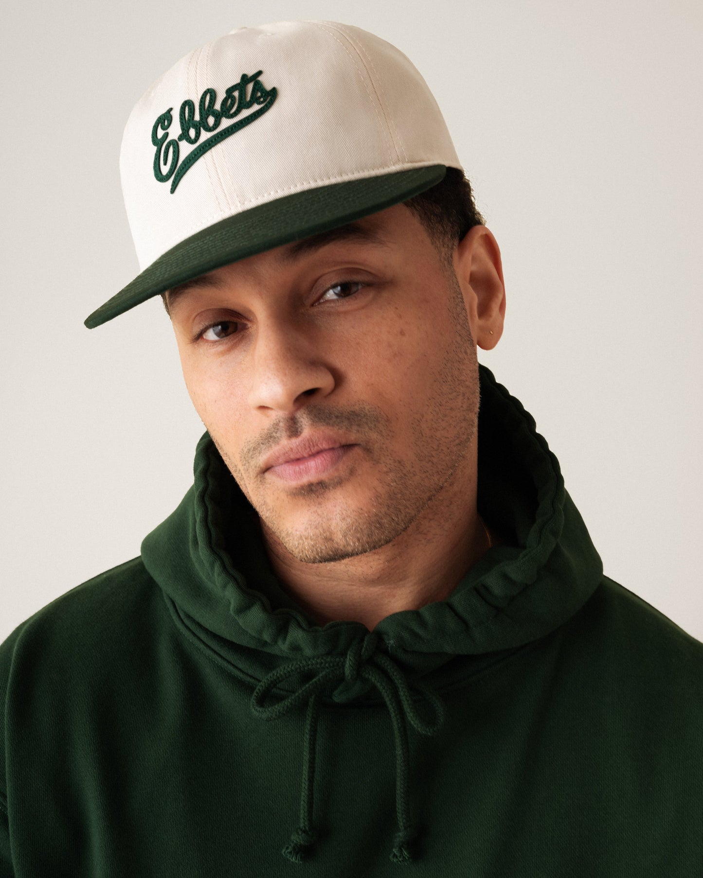 Ebbets Felt Script Cotton Twill Ballcap