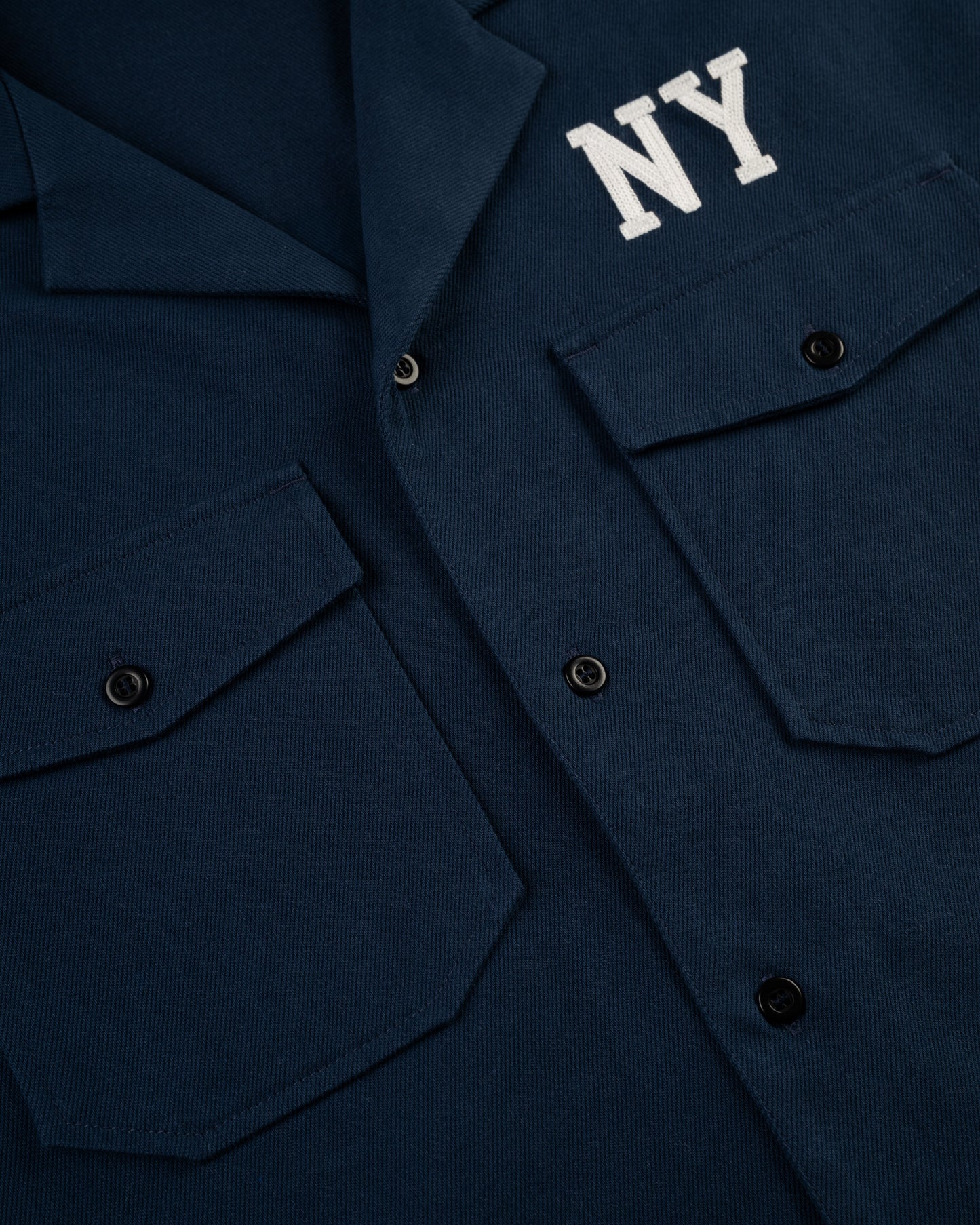 Ebbets Cotton Linen Grounds Crew Short Sleeve Workshirt