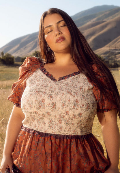 Emily Dress in Fall Floral