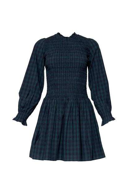 Finley Dress in Twilight Pine Plaid