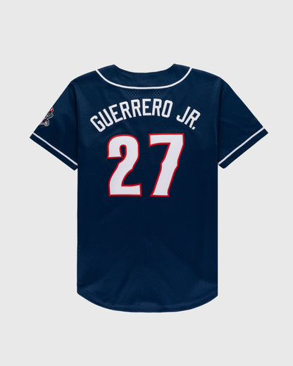 Vladimir Guerrero Jr. New Hampshire Fisher Cats Mesh Button-Up Jersey