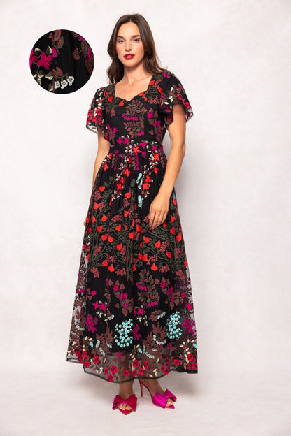 Flora Dress in Moonlit Blossom
