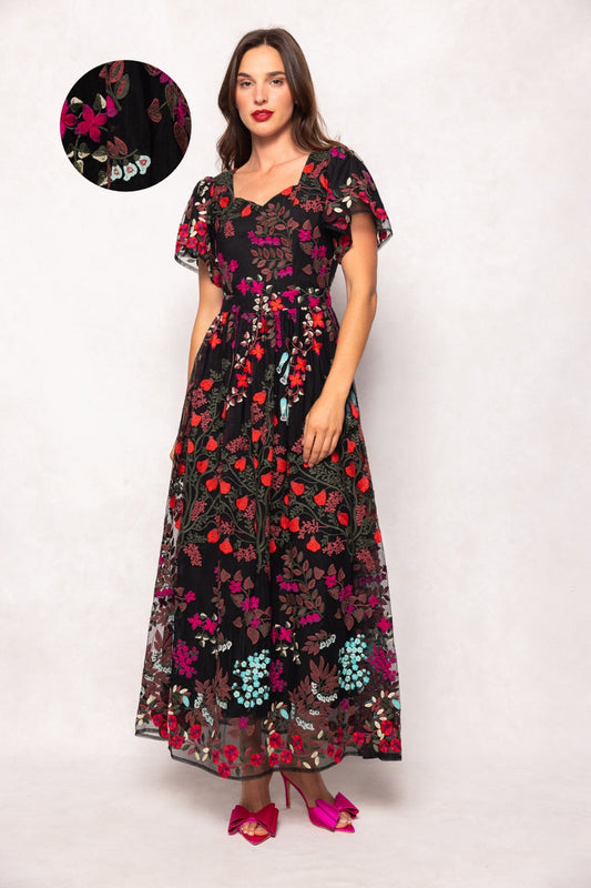 Flora Dress in Moonlit Blossom