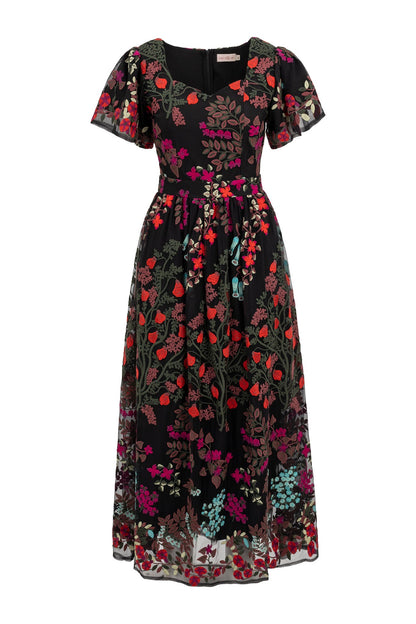 Flora Dress in Moonlit Blossom