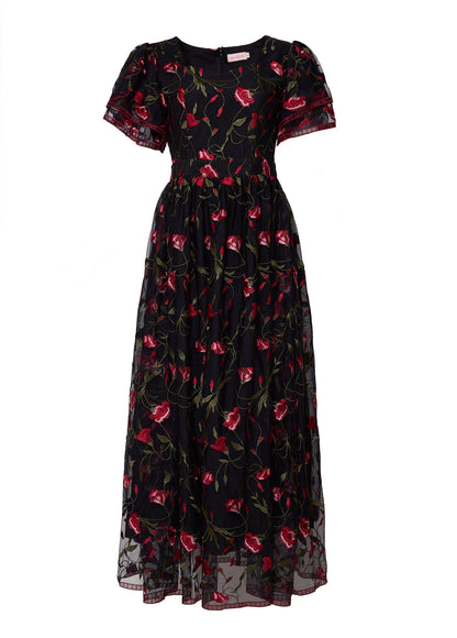 Flora Dress in Romantic Roses