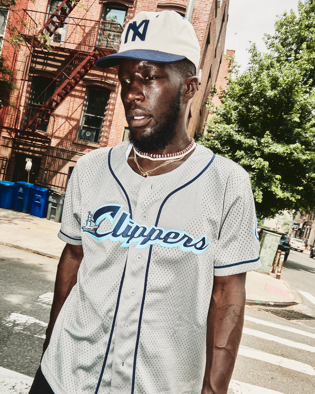 Francisco Lindor Columbus Clippers Mesh Button-Up Jersey
