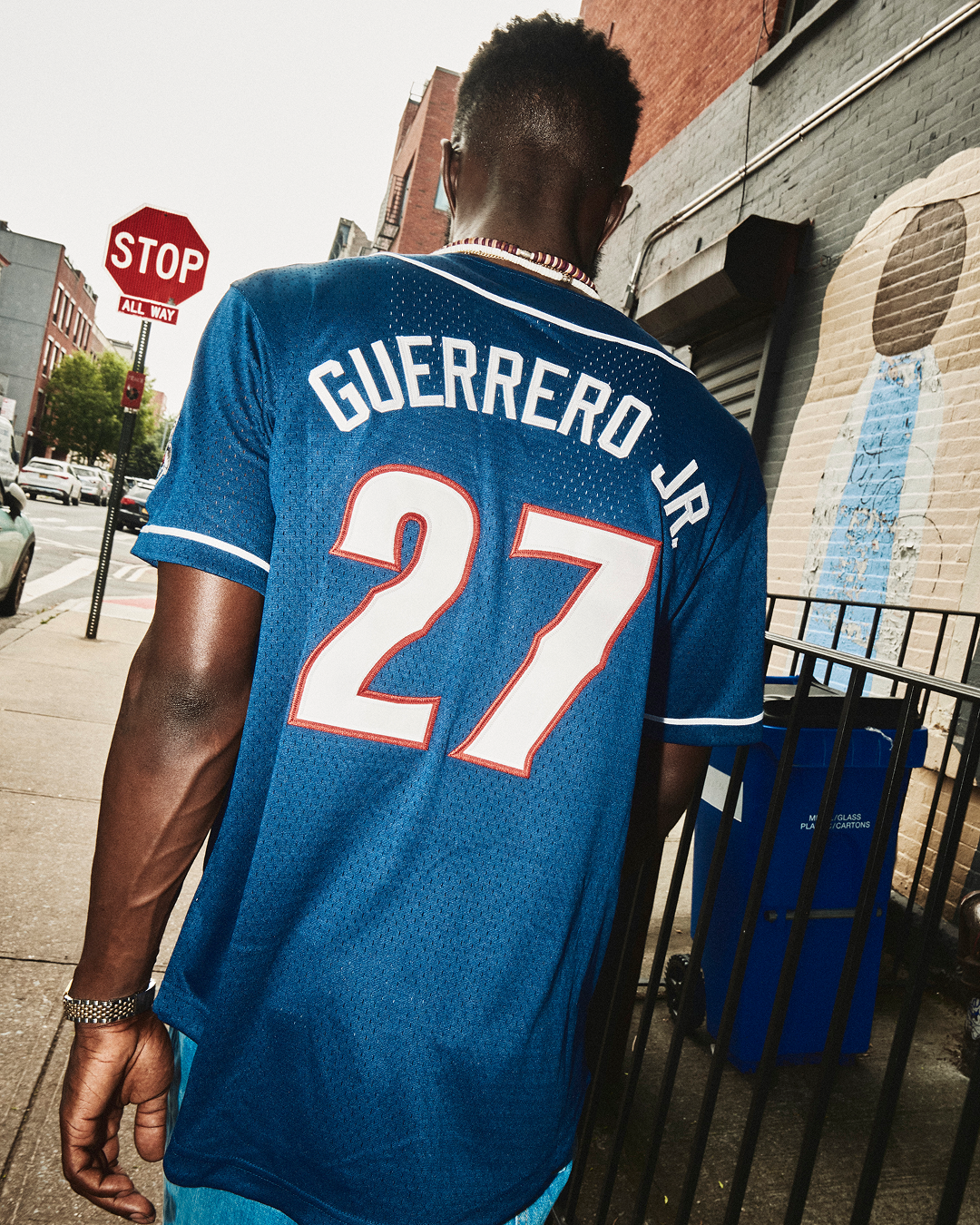 Vladimir Guerrero Jr. New Hampshire Fisher Cats Mesh Button-Up Jersey