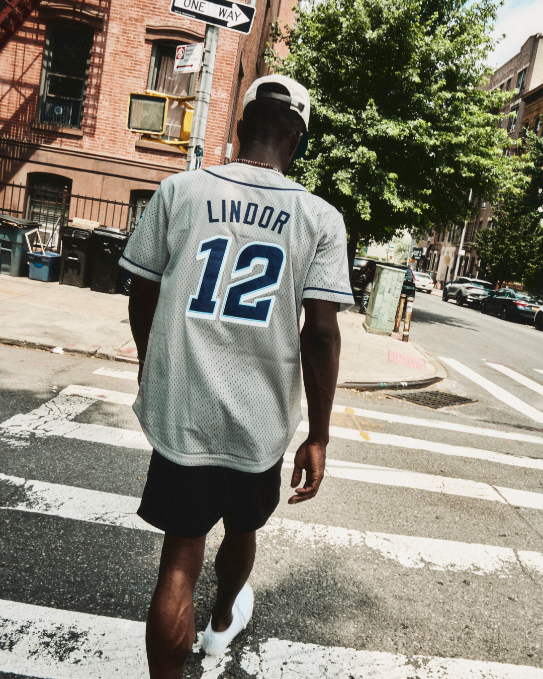 Francisco Lindor Columbus Clippers Mesh Button-Up Jersey